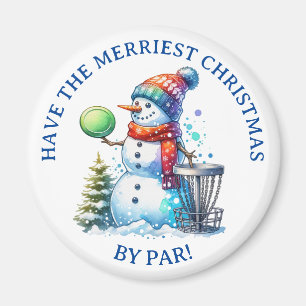 Aimant Faites le plus beau Noël par Par   Disk Golf