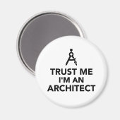 Aimant Faites-moi confiance Je suis architecte (Recto/Verso)