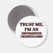 Aimant Faites-moi confiance Je suis informaticien (Recto/Verso)
