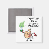Aimant Faites-moi confiance... Je suis professeur de biol (Recto/Verso)