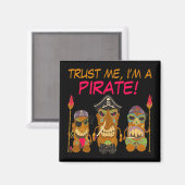 Aimant Faites-moi confiance, je suis un pirate, Funny Tik (Recto/Verso)