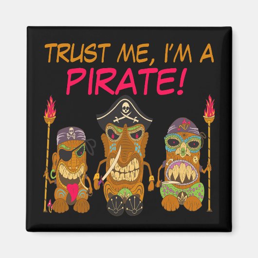 Aimant Faites-moi confiance, je suis un pirate, Funny Tik (Devant)
