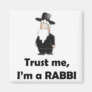 Aimant Faites-moi confiance je suis un rabbin - humour