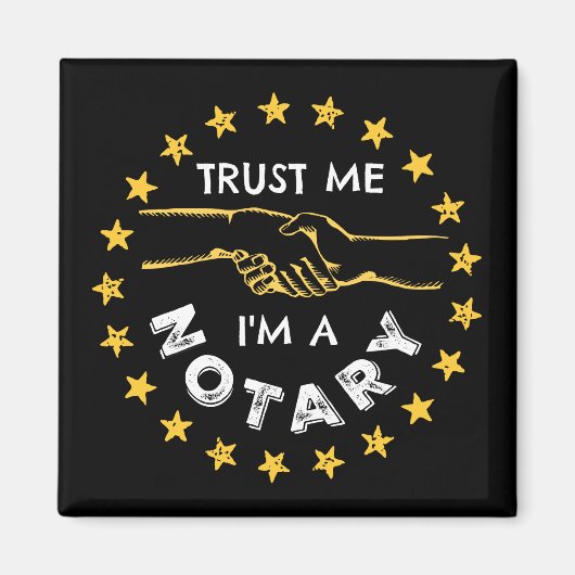 Aimant Faites-moi confiance, je suis une poignée de main  (Devant)