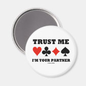 Aimant Faites-moi confiance Je suis votre partenaire (com (Recto/Verso)