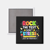 Aimant Faites passer le test sans stress faites juste le (Recto/Verso)