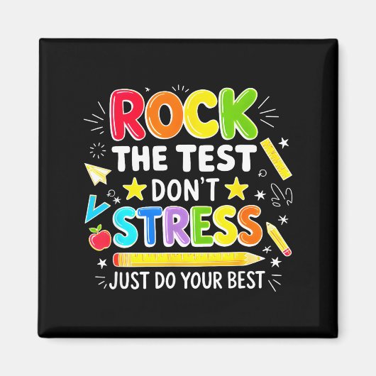Aimant Faites passer le test sans stress faites juste le (Devant)
