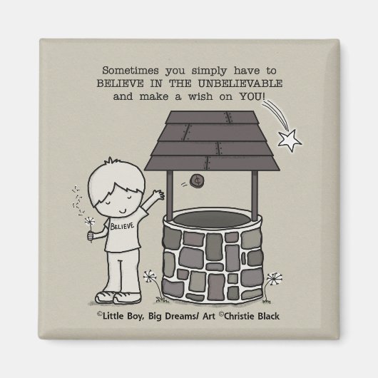 Aimant Faites un voeu sur vous ! (Devant)