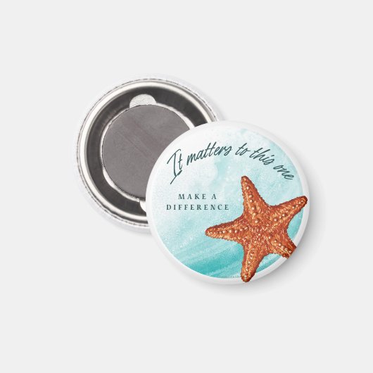 Aimant Faites Une Différence, Histoire De Starfish. (Recto/Verso)