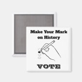 Aimant Faites votre marque sur l'histoire (Recto/Verso)