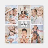 Aimant Faites votre propre monogramme 6 photo Collage (Devant)