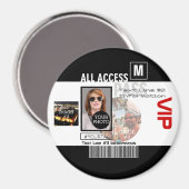 Aimant Faites votre propre VIP Pass 8 façons de personnal (Recto/Verso)