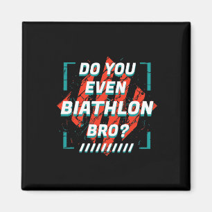 Aimant Faites-vous même Biathlon Bro Funny Sports Humours