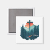 Aimant Faith & Fitness Christian - Workout Motivation (Recto/Verso)