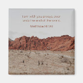 Aimant Faith Desert Collection – Matthieu 28:20 (Devant)