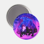 Aimant Faith Hope & Charity, Chiens Taureau Abus (Recto/Verso)