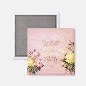 Aimant Faith Hope et Love Roses (Recto/Verso)