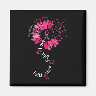 Aimant Faith Hope Fight Love Cancer du sein Sensibilisati