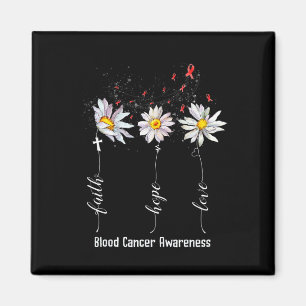 Aimant Faith Hope Love Blood Cancer Awareness Flower Gif