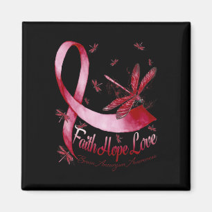 Aimant Faith Hope Love Cerveau Aneurysme Sensibilisation
