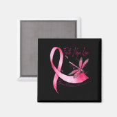 Aimant Faith Hope Love Dragonfly Pink Ribbon Breast Cance (Recto/Verso)