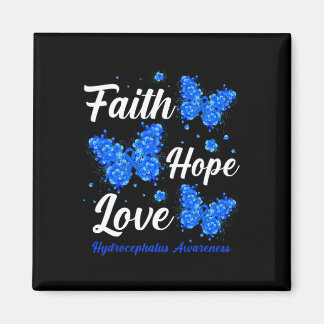 Aimant Faith Hope Love Hydrocéphalie Sensibilisation Papi