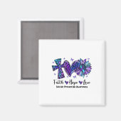 Aimant Faith Hope Love Sunflower Leopard Suicide Awards (Recto/Verso)