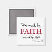 Aimant Faith Walk Bold et tendance (Recto/Verso)