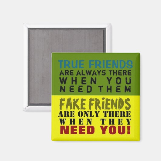 Aimant FAKE vs TRUE ~ VÉRITÉ D'aimant (Recto/Verso)