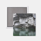 Aimant Falaise rocheuse arrondie par la rivière Verzasca (Recto/Verso)