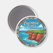 Aimant Falaises de Cavendish Canada (Recto/Verso)