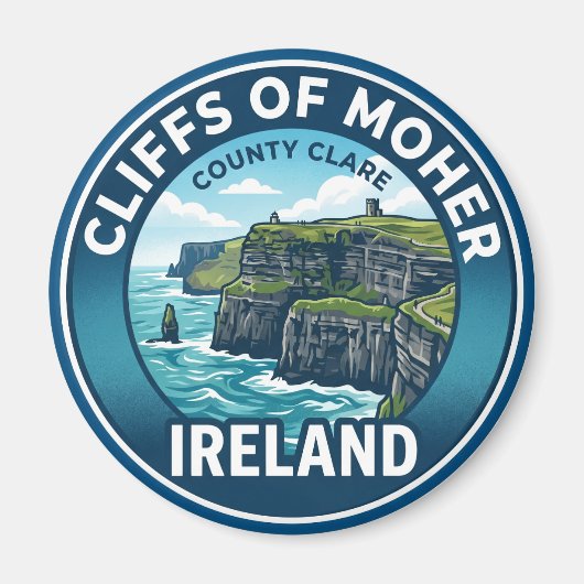 Aimant Falaises de Moher Irlande (Devant)