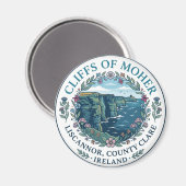Aimant Falaises de Moher, Liscannor, comté de Clare, Irla (Recto/Verso)