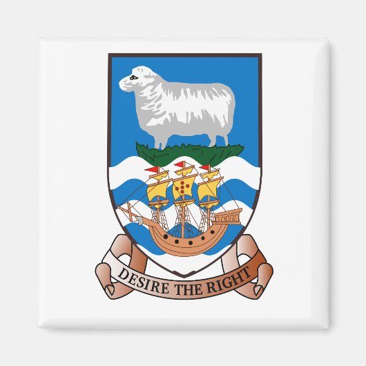 Aimant Falkland Islands (Malvinas) FK (Devant)