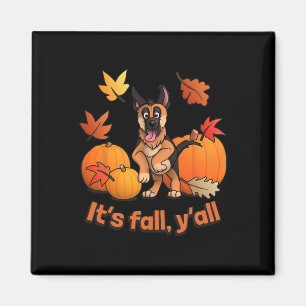 Aimant Fall Yall German Shepherd Puppy