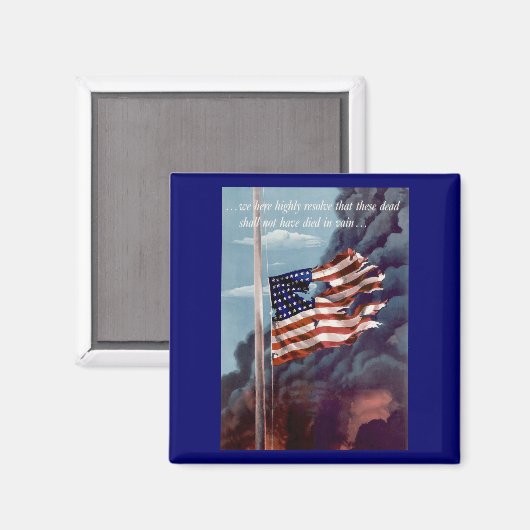 Aimant Fallen Mais Pas Oublié (Recto/Verso)