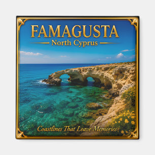 Aimant Famagouste Nord de Chypre Souvenir de voyage côtie