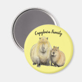 Aimant Famille Capybara (Recto/Verso)