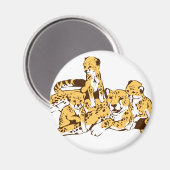 Aimant Famille Cheetah (Recto/Verso)
