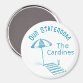 Aimant Famille Croisière Stateroom Porte Marker Beach Par (Recto/Verso)