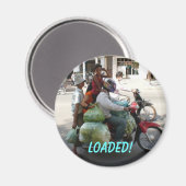 Aimant Famille de 4 ... Chargé ! (Recto/Verso)