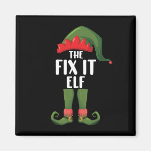 Aimant Famille de lutin de réparation groupe de Noël appa