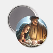Aimant Famille de Noël (Recto/Verso)