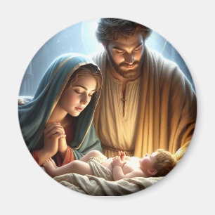 Aimant Famille de Noël
