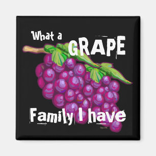 Aimant Famille de raisins