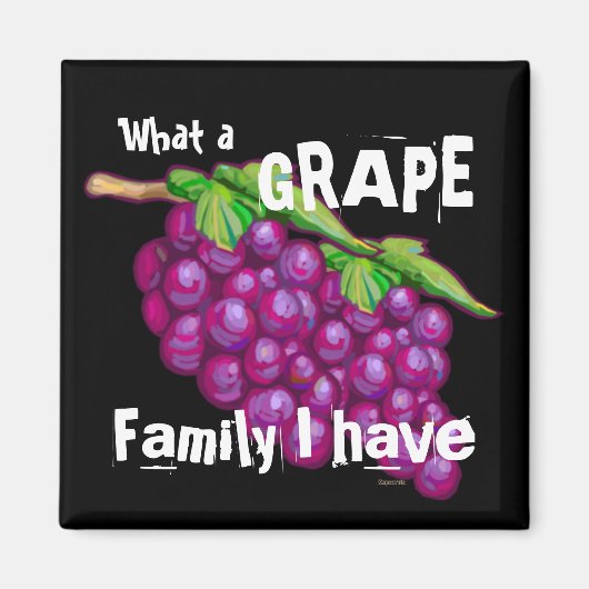 Aimant Famille de raisins (Devant)