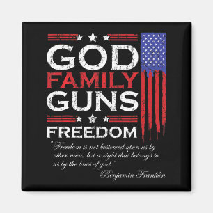 AIMANT FAMILLE DIEU ARMES ET LIBERTÉ CHRISTIAN MAGA TRUMP