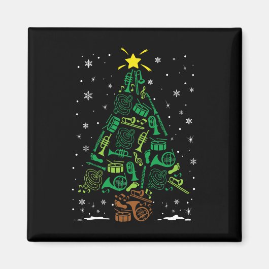 Aimant Famille d'instruments Nd en marche Noël T (Devant)