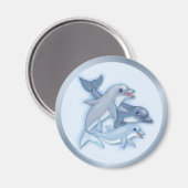 Aimant Famille Dolphin (Recto/Verso)