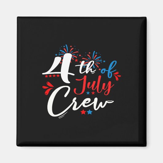 Aimant Famille du Feu d'artifice 4 juillet (Devant)